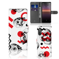 Telefoonhoesje met Naam Sony Xperia 10 II Skull Red