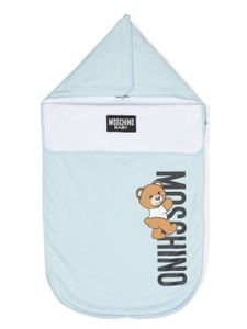 Moschino Kids nid d'ange à imprimé Teddy Bear - Bleu