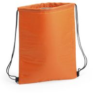 Oranje koeltas rugzak/gymtas 32 x 42 cm met drawstring/rijgkoord   -