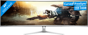 Philips Evnia 8000 49M2C8900L/00 computer monitor 124,2 cm (48.9") 5120 x 1440 Pixels Dual QHD QDOLED Wit