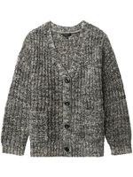 rag & bone cardigan chiné Daphne à design nervuré - Gris - thumbnail