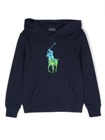 Ralph Lauren Kids hoodie à logo Pony imprimé - Bleu