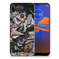 Motorola Moto E6 Plus Siliconen Hoesje met foto Badges