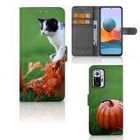 Xiaomi Redmi Note 10 Pro Telefoonhoesje met Pasjes Kitten - thumbnail