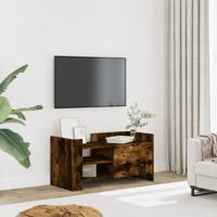 Tv-meubel 80x35x40 cm bewerkt hout gerookt eikenkleurig