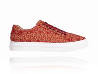 Red Cork Flower Sneakers Lureaux - Handgemaakte Nette Schoenen Voor Heren - thumbnail