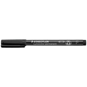 Staedtler Lumocolor permanent F DRY SAFE 318-9 Permanent marker Zwart Watervast: Ja