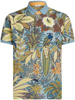 ETRO peacock-print cotton polo shirt - Multicolore - thumbnail