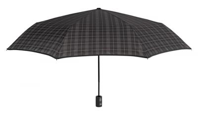 Perletti mini-paraplu Geruit heren 104 cm microvezel bruin Perletti mini-paraplu Geruit heren 104 cm microvezel bruin