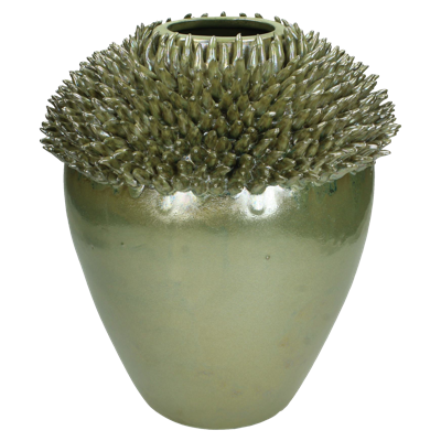 Wants&Needs Accessoires Vaas Fijn Aardewerk Groen 27 X 27 X 30.5