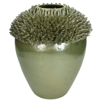 Wants&Needs Accessoires Vaas Fijn Aardewerk Groen 27 X 27 X 30.5