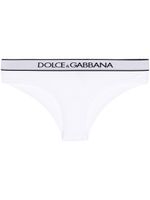 Dolce & Gabbana culotte à taille à logo - Blanc