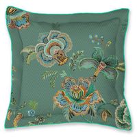 Pip Studio Cece Fiore Vierkant Sierkussen Groen (45x45 cm)