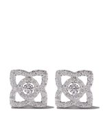 De Beers Jewellers puces d'oreilles Enchanted Lotus en or blanc 18ct et diamants - Argent - thumbnail