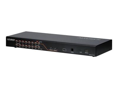 ATEN 2-console 16-poorts multi-interface (DisplayPort, HDMI, DVI, VGA) Cat 5 KVM-switch ATEN 2-console 16-poorts multi-interface (DisplayPort, HDMI, DVI, VGA) Cat 5 KVM-switch