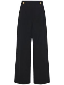 Rosetta Getty pantalon évasé à design plissé - Noir