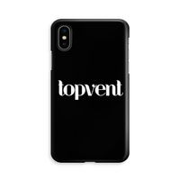 Topvent Zwart: iPhone X Volledig Geprint Hoesje - thumbnail