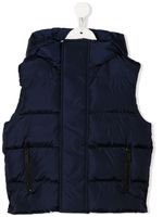 DSQUARED2 KIDS gilet matelassé à fermeture zippée - Bleu