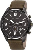 Horlogeband Esprit ES108001002 Leder Olijfgroen 22mm - thumbnail