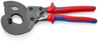 Knipex Knipex-Werk 95 32 340 SR Ratel-kabelsnijder Geschikt voor (striptechniek) gepantserde kabel 32 mm