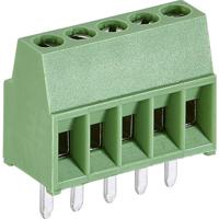 TE Connectivity 282834-5 Klemschroefblok 1.4 mm² Aantal polen 5 Groen 1 stuk(s)