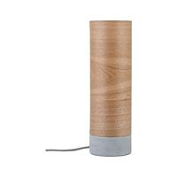 Paulmann 79664 Neordic Skadi tafellamp max. 1x20W tafellamp voor E14 lampen Nachtkastlamp hout/grijs 230V hout/beton zonder gloeilampen