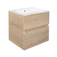 Best Design Onderkast Splash Halifax Greeploos 60x56x47 cm 2 Softclose Laden Eiken