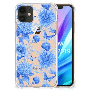 Case voor Apple iPhone 11 Flowers Blue