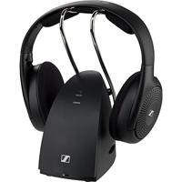 sennheiser consumer audio 700171 RS 120-W On-Ear draadloze hoofdtelefoon voor kristalhelder tv-geluid met 3 geluidsmodi, lichtgewicht ontwerp, 60 m bereik en handige zender/lader-combinatie, Zwart