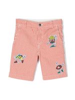 Stella McCartney Kids short en coton à rayures - Rouge - thumbnail