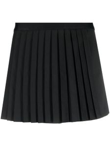 Maje jupe-short plissée à taille haute - Noir