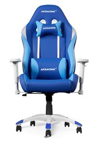 AKRacing California PC-gamestoel Gestoffeerde gevoerde zitting Blauw, Wit