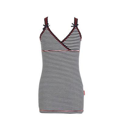 Claesen's singlet donkerblauw/wit