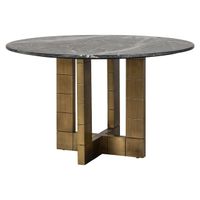 Richmond Ronde Eettafel Collada Marmer, 130cm - Brons - thumbnail