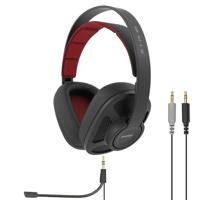 Koss GMR545A AIR Over-Ear Open-Back Gaming Hoofdtelefoon, Afneembare Boom Microfoon, Ultra Lichtgewicht en Duurzaam Ontwerp, Zwart en Rood