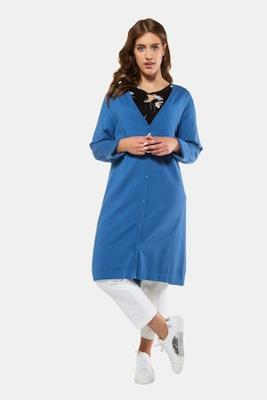 Ulla Popken Cardigan, licht uitlopend, ribboorden - Grote Maten