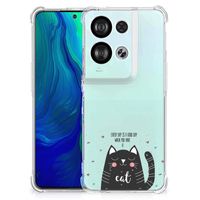 OPPO Reno8 Stevig Bumper Hoesje Cat Good Day