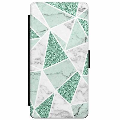 Samsung Galaxy S9 flipcase - Marmer mint Samsung Galaxy S9 flipcase - Marmer mint