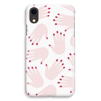 Hands pink: iPhone XR Volledig Geprint Hoesje