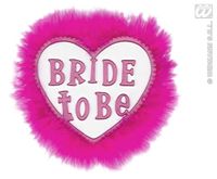 Broche wit &apos;bride to be&apos;