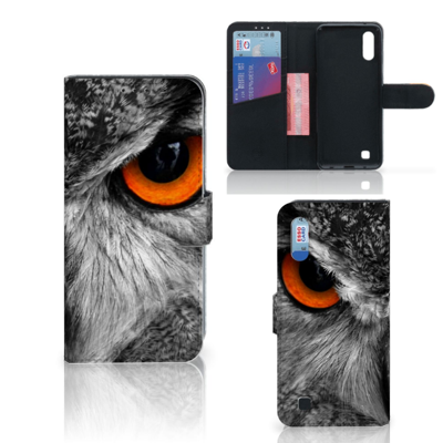 Samsung Galaxy M10 Telefoonhoesje met Pasjes Uil Samsung Galaxy M10 Telefoonhoesje met Pasjes Uil