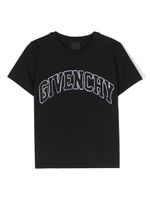 Givenchy Kids t-shirt en coton à logo appliqué - Noir