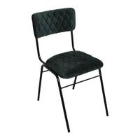 Raw Materials Eetkamerstoel set van 2 - Donkergroen