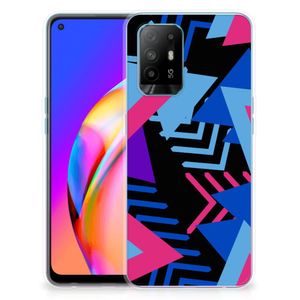 OPPO A94 5G | Reno5 Z TPU Hoesje Funky Triangle