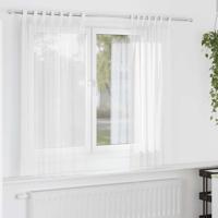 Gordijnen voile met roedezakken 2 st wit