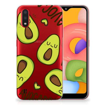 Samsung Galaxy A01 Telefoonhoesje met Naam Avocado Singing