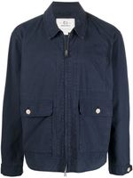 Woolrich veste bomber à fermeture zippée - Bleu