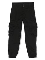 Givenchy Kids pantalon à plaque logo - Noir