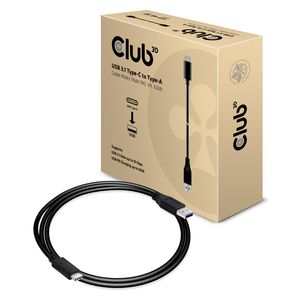 club3D USB-kabel USB 3.2 Gen1 (USB 3.0 / USB 3.1 Gen1) USB-C stekker, USB-A stekker 1.00 m Zwart CAC-1523