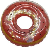 Gerimport opblaasbare bekerhouder donut 17 cm bruin